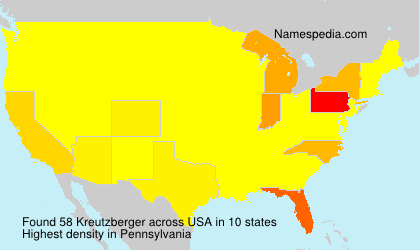 Surname Kreutzberger in USA