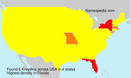 Surname Kreydina in USA