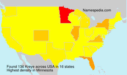 Surname Kreye in USA