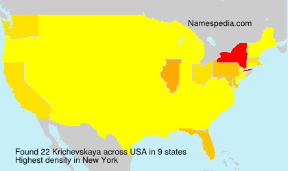 Surname Krichevskaya in USA