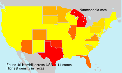 Surname Krimbill in USA