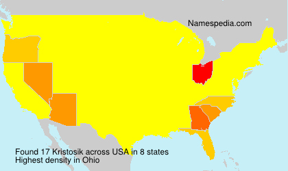Surname Kristosik in USA