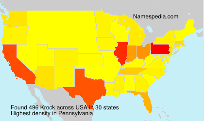 Surname Krock in USA
