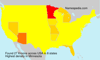 Surname Kroone in USA Surname Kroone in USA