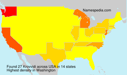 Surname Krovvidi in USA