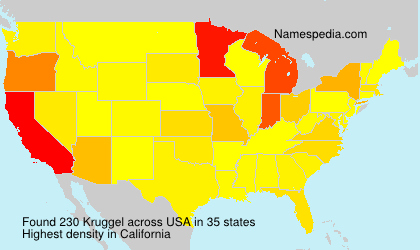 Surname Kruggel in USA