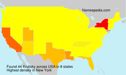 Surname Krulisky in USA