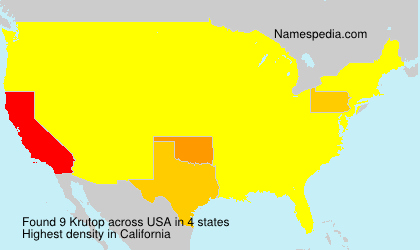 Surname Krutop in USA Surname Krutop in USA