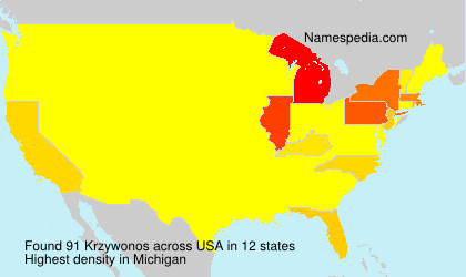 Surname Krzywonos in USA