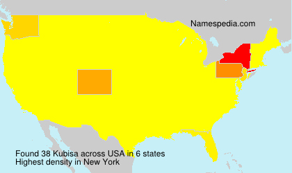 Surname Kubisa in USA