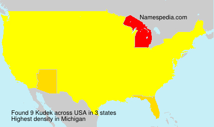 Surname Kudek in USA