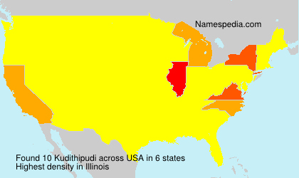 Surname Kudithipudi in USA
