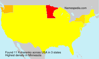 Surname Kuharenko in USA