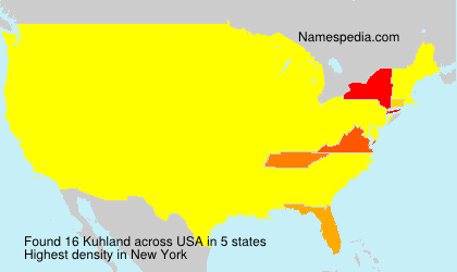 Surname Kuhland in USA Surname Kuhland in USA
