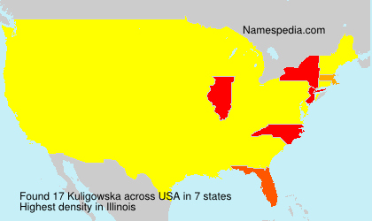 Surname Kuligowska in USA