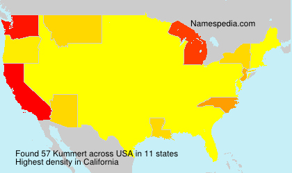 Surname Kummert in USA