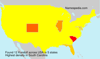Surname Kundolf in USA