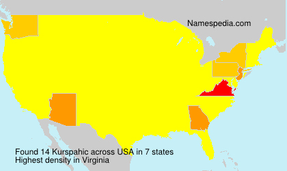 Surname Kurspahic in USA