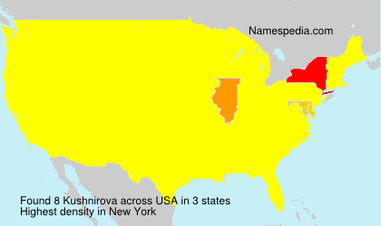 Surname Kushnirova in USA