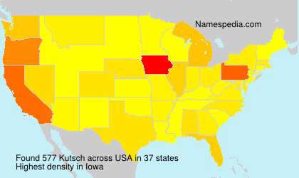 Surname Kutsch in USA