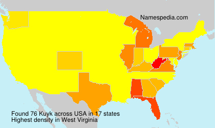 Surname Kuyk in USA