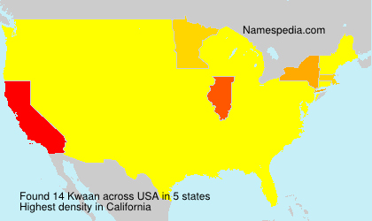 Surname Kwaan in USA Surname Kwaan in USA