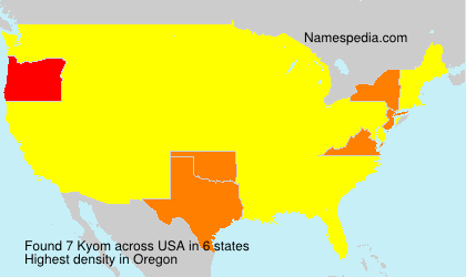 Surname Kyom in USA