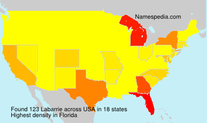 Surname Labarrie in USA Surname Labarrie in USA
