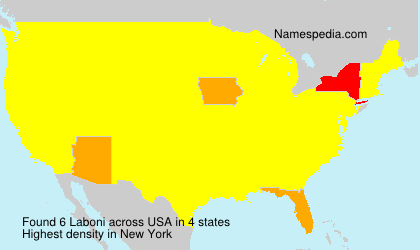Surname Laboni in USA
