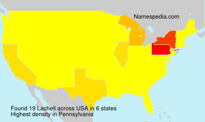Surname Lachell in USA Surname Lachell in USA
