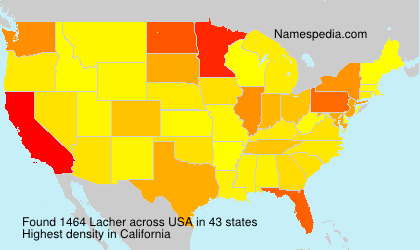 Surname Lacher in USA