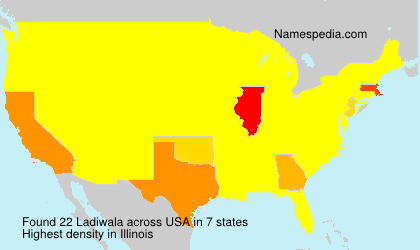 Surname Ladiwala in USA Surname Ladiwala in USA