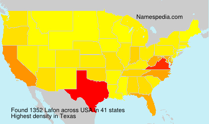 Surname Lafon in USA