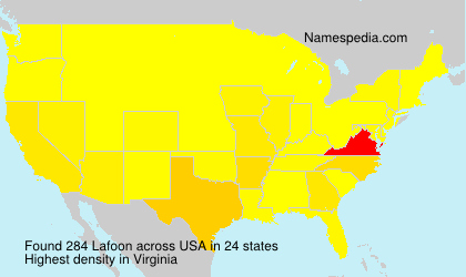 Surname Lafoon in USA Surname Lafoon in USA