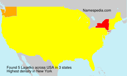 Surname Lagetko in USA