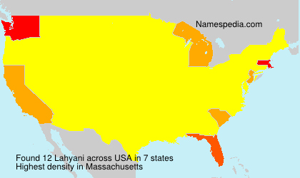 Surname Lahyani in USA