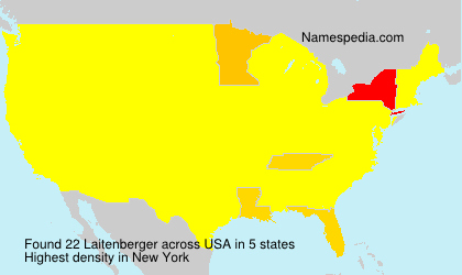 Surname Laitenberger in USA