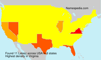 Surname Lalasz in USA