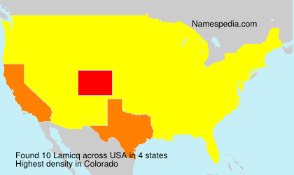 Surname Lamicq in USA