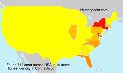 Surname Lamot in USA