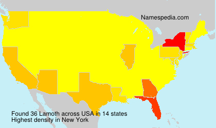 Surname Lamoth in USA