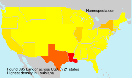 Surname Landor in USA