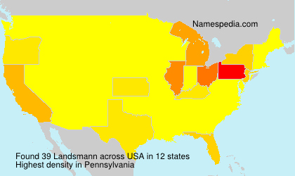 Surname Landsmann in USA