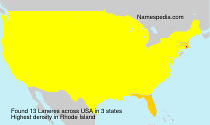 Surname Laneres in USA