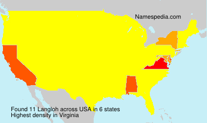 Surname Langloh in USA Surname Langloh in USA