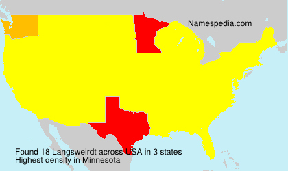 Surname Langsweirdt in USA Surname Langsweirdt in USA