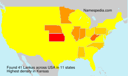 Surname Lankas in USA
