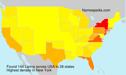 Surname Lanna in USA