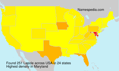 Surname Lapole in USA Surname Lapole in USA