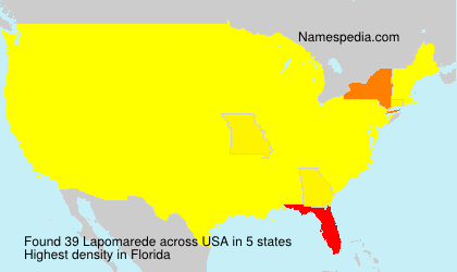 Surname Lapomarede in USA